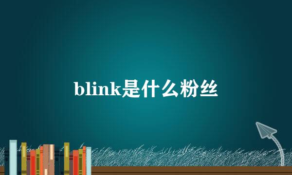 blink是什么粉丝